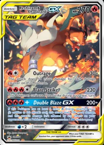 Reshiram e Charizard-GX SM201/250
