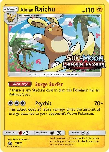 Raichu de Alola SM72/250