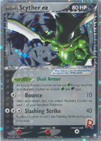 Rocket's Scyther ex 102/109