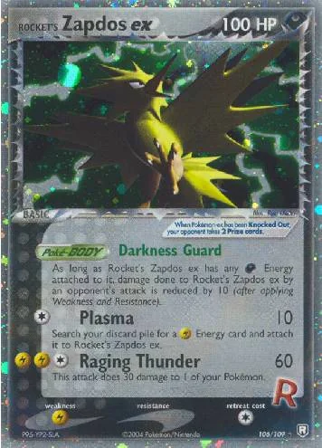 Rocket's Zapdos ex 106/109