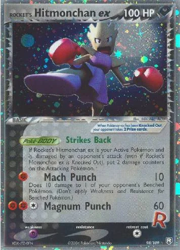 Rocket's Hitmonchan ex 98/109
