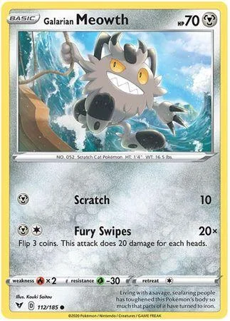 Meowth de Galar 112/185