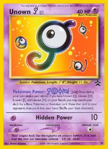 Unown J 38/53