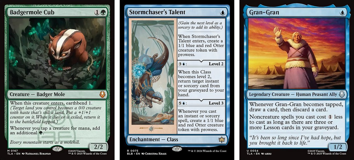 Cartas Badgermole Cub, Stormchaser's Talent e Gran-Gran, banidas do Standard de Magic em agosto de 2026