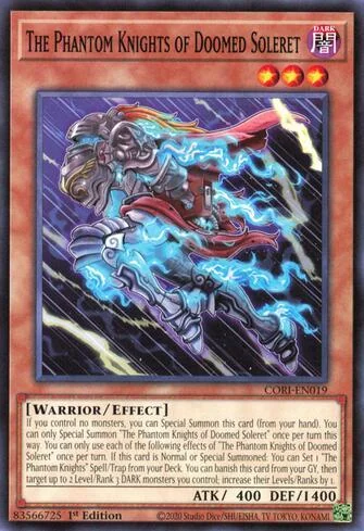 Os Cavaleiros Fantasmas de Soleret Condenado de Origens do Caos (Yu-Gi-Oh)