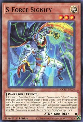 Força-S Signify de Origens do Caos (Yu-Gi-Oh)