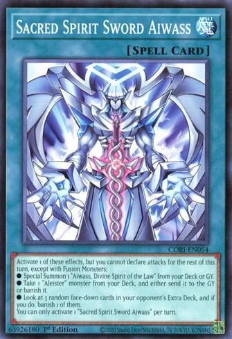 Espada do Espírito Sagrado Aiwass de Origens do Caos (Yu-Gi-Oh)