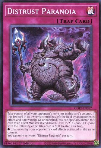 Desconfiança Paranoia de Origens do Caos (Yu-Gi-Oh)