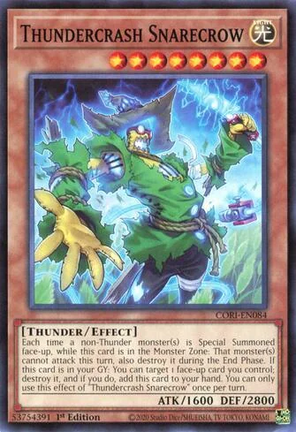 Trovão Estrondoso Esbustalho de Origens do Caos (Yu-Gi-Oh)