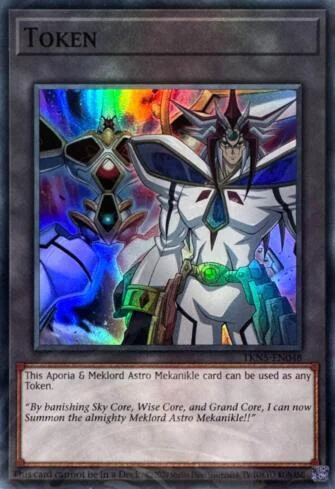 Token: Aporia and "Meklord Astro Mekanikle" de Origens do Caos (Yu-Gi-Oh)