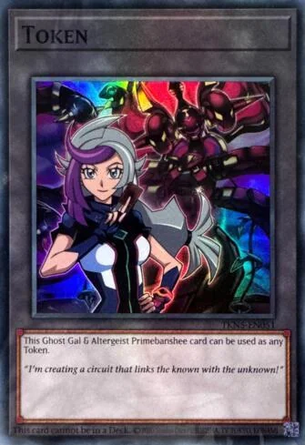 Token: Ghost Gal and "Altergeist Primebanshee" de Origens do Caos (Yu-Gi-Oh)