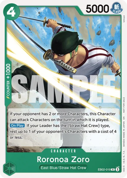 Roronoa Zoro EB02-019_p1 One Piece Card Game Promo