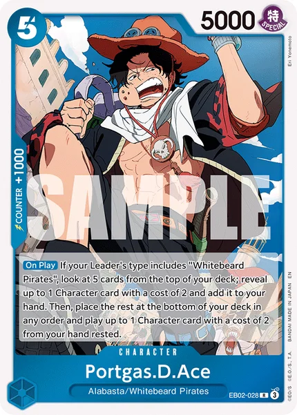 Portgas.D.Ace EB02-028 One Piece Card Game EB-02