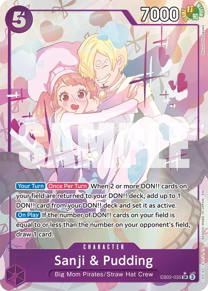 Sanji & Pudding EB02-035_p1 One Piece Card Game EB-02