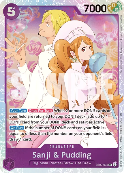 Sanji & Pudding EB02-035 One Piece Card Game EB-02