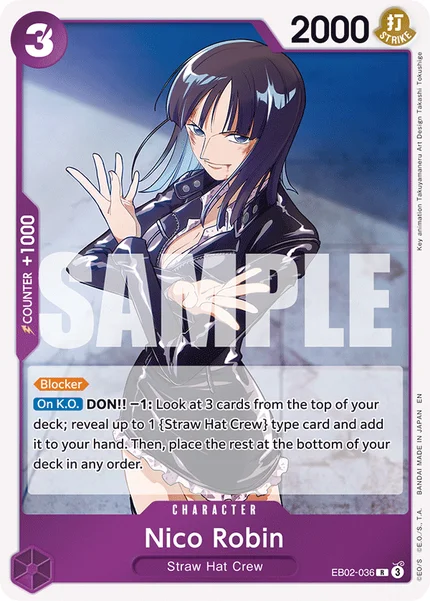 Nico Robin EB02-036 One Piece Card Game EB-02
