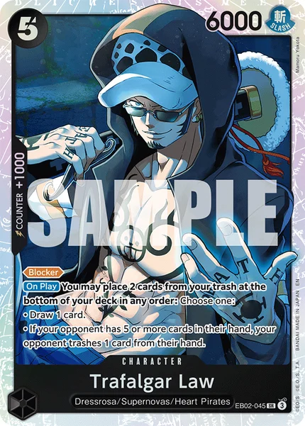 Trafalgar Law EB02-045 One Piece Card Game EB-02