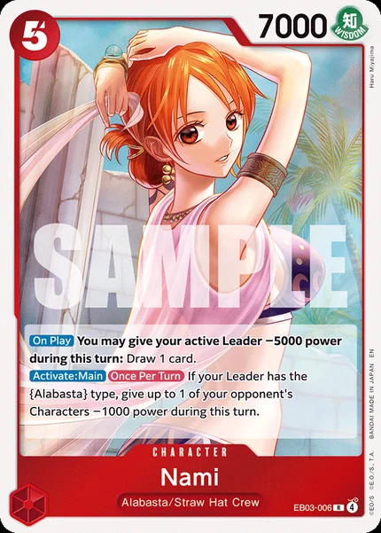 Nami EB03-006 One Piece Card Game EB-03
