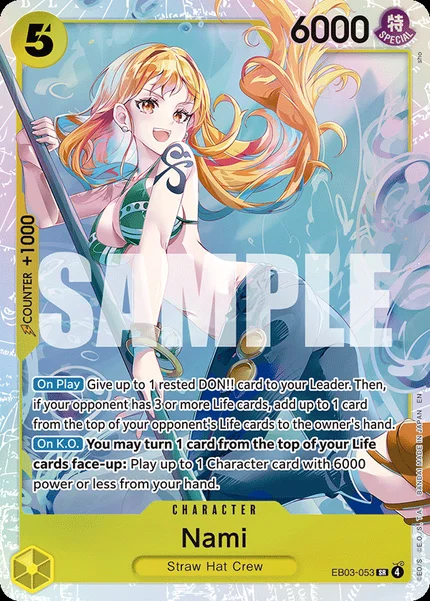 Nami EB03-053 One Piece Card Game EB-03