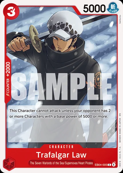 Trafalgar Law EB04-005 One Piece Card Game OP15-EB04
