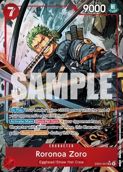 Roronoa Zoro EB04-007_p1 One Piece Card Game OP15-EB04