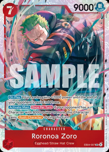 Roronoa Zoro EB04-007 One Piece Card Game OP15-EB04