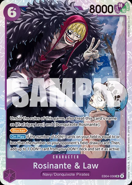 Rosinante & Law EB04-038 One Piece Card Game OP14-EB04