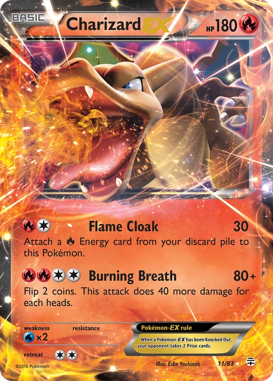 Carta Charizard EX Generations 11/83