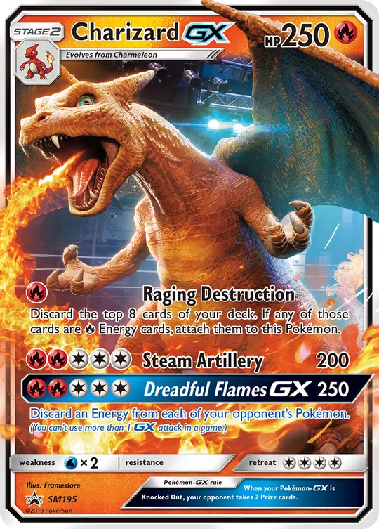 Carta Charizard GX SM Black Star Promos SM195