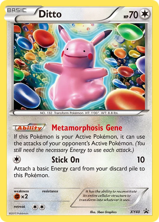 Carta Ditto XY Black Star Promos XY40