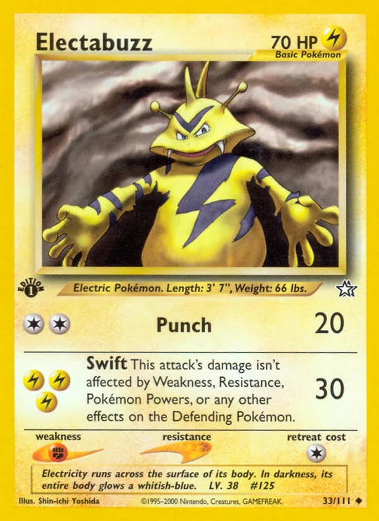 Carta Electabuzz Neo Genesis 33/111