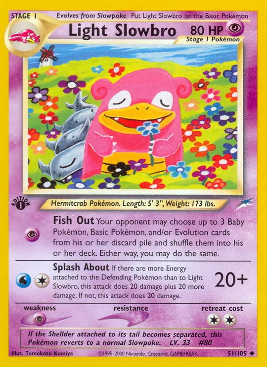 Carta Light Slowbro Neo Destiny 51/105