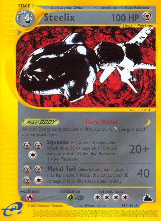 Carta Steelix Skyridge 31/144