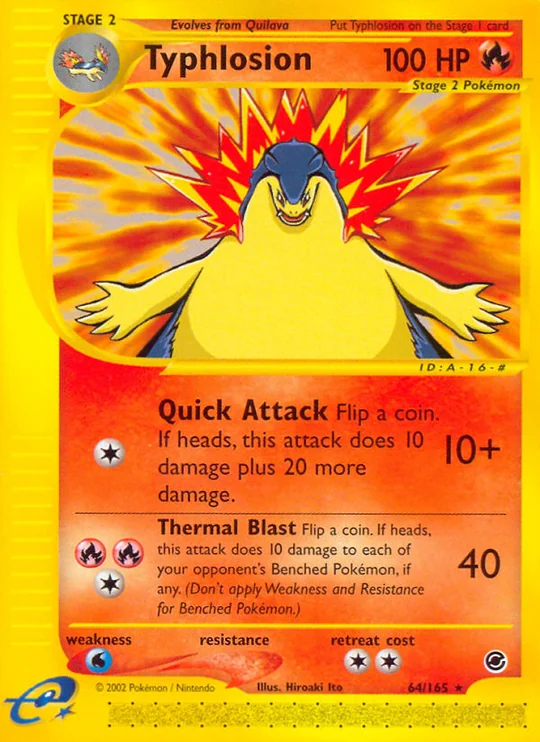 Carta Typhlosion Expedition Base Set 64/165