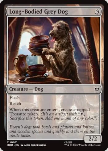 Long-Bodied Grey Dog 001/193 de O Hobbit (Magic)