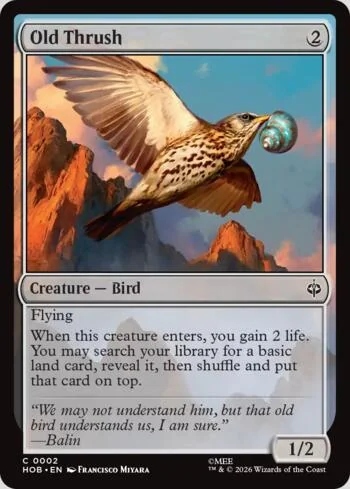Old Thrush 002/193 de O Hobbit (Magic)