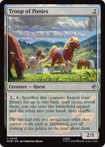 Troop of Ponies 003/193 de O Hobbit (Magic)