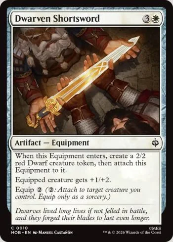 Dwarven Shortsword 010/193 de O Hobbit (Magic)