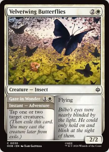 Velvetwing Butterflies // Gaze in Wonder 030/193 de O Hobbit (Magic)