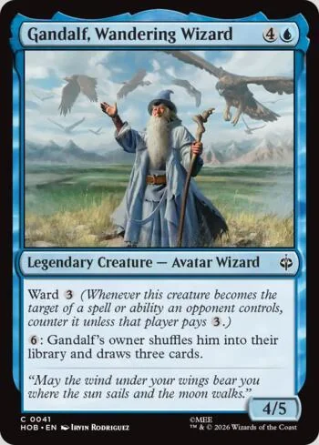 Gandalf, Wandering Wizard 041/193 de O Hobbit (Magic)