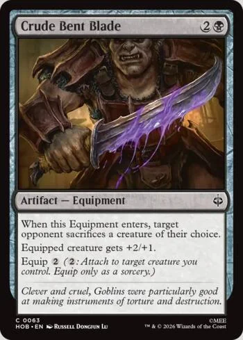 Crude Bent Blade 063/193 de O Hobbit (Magic)