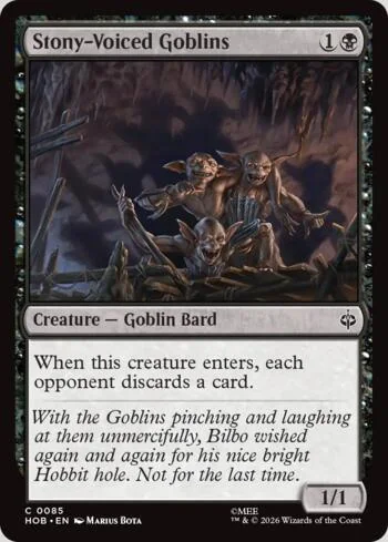 Stony-Voiced Goblins 085/193 de O Hobbit (Magic)