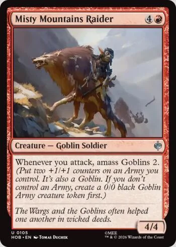Misty Mountains Raider 105/193 de O Hobbit (Magic)