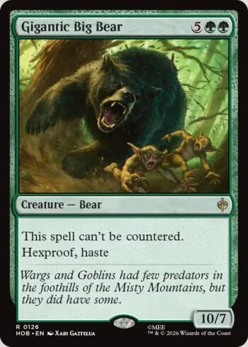Gigantic Big Bear 126/193 de O Hobbit (Magic)