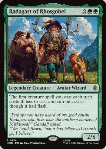 Radagast of Rhosgobel 136/193 de O Hobbit (Magic)