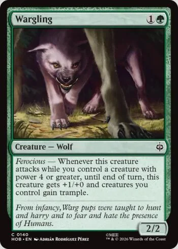 Wargling 140/193 de O Hobbit (Magic)