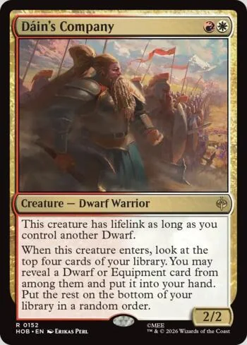 Dáin's Company 152/193 de O Hobbit (Magic)