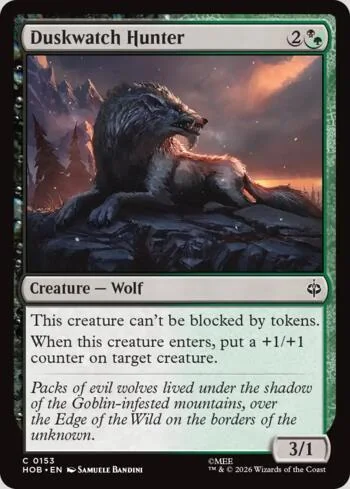 Duskwatch Hunter 153/193 de O Hobbit (Magic)