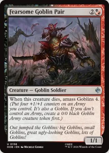 Fearsome Goblin Pair 156/193 de O Hobbit (Magic)