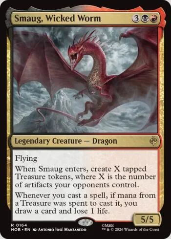 Smaug, Wicked Worm 164/193 de O Hobbit (Magic)
